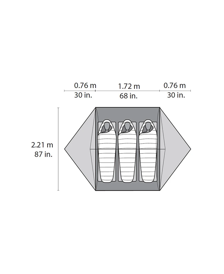 MSR - Mutha Hubba NX Green 3-Personen-Zelt 3 MSR - Mutha Hubba NX Green 3-Personen-Zelt – Bild 3